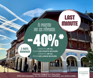 -40% EN LAST MINUTE SUR NOS APPARTEMENTS